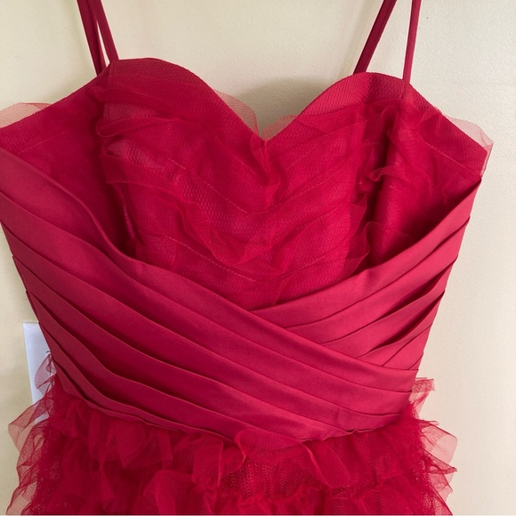 Unique Vintage Red Midi Dress - Picture 3 of 8